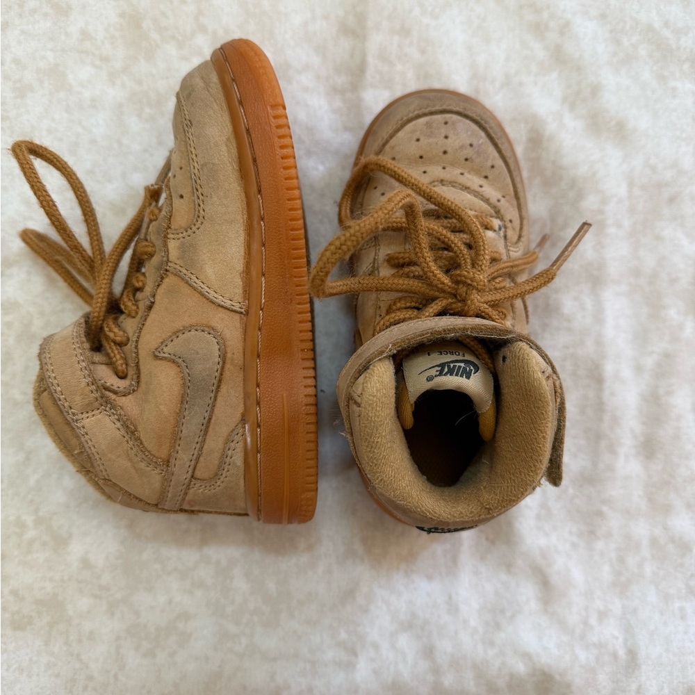 Nike Air Force 1 Toddler Brown High-Top Sneakers size 8C